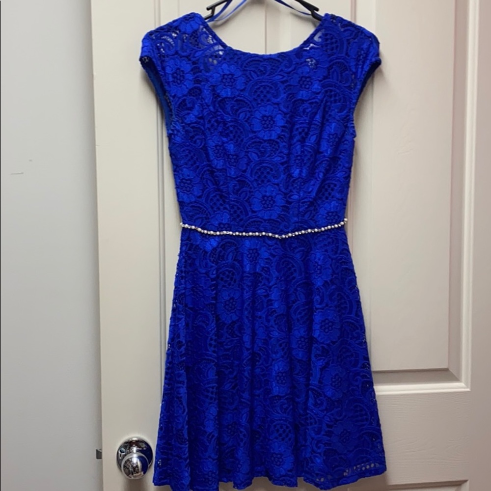 Royal blue dress